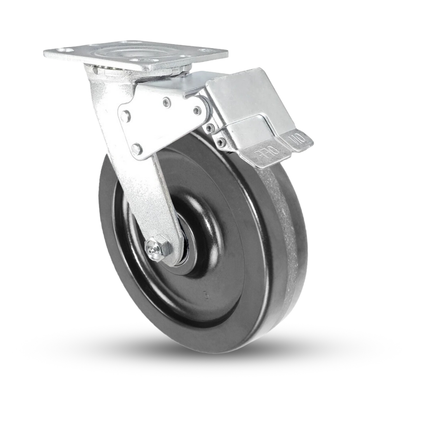 8" x 2" Phenolic Swivel Caster